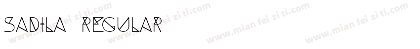 Sadila Regular字体转换
